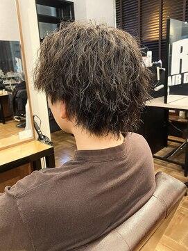 アイリーヘアデザイン(IRIE HAIR DESIGN) 【IRIE HAIR赤坂】スパイラルパーマ×センターパート×ツーブロ