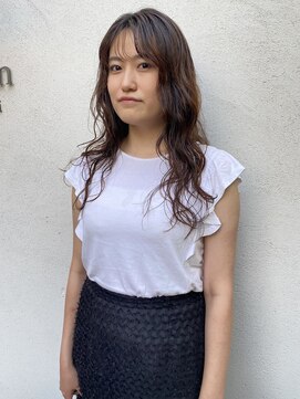 フェンヘアーアイス 中目黒(Fen.hair ici) ヘルシーウェーブスタイル前髪パーマ美髪小顔補正立体カット