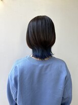 アジールヘア 北千住駅西口店(agir hair)&nbsp;ウルフインナーブルーイルミナカラー北千住