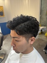 アメラボ(AmeLab)&nbsp;名古屋天白区梅ヶ丘大人ワイルドパーマ7:3バーバースタイル！