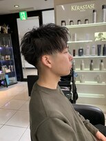 アイズ 海老名(AIZU)&nbsp;ショートアップバング　メンズカット　骨格矯正カット　フェード