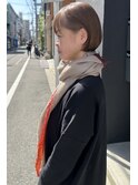 【till_ikeda】耳かけボブ× ベージュ