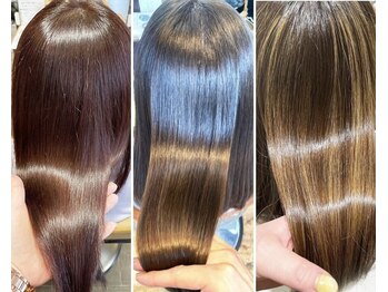 Santa'Fe 岡崎店/白髪ぼかし/髪質改善