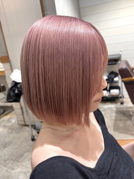 アーサス ヘアー デザイン 鎌ヶ谷駅前店(Ursus hair Design by HEADLIGHT) ペールピンクバイオレットピンクイメチェン外ハネボブ美髪