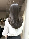 グレージュカラー/髪質改善/暗髪/レイヤーカット[恵比寿駅]