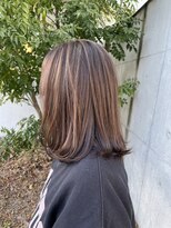 ヘアーブランドジン ティアラ(HAIR BRAND Jin Tiara)&nbsp;白髪ぼかしハイライト【松山美容室】