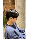 前下がりセンターパート