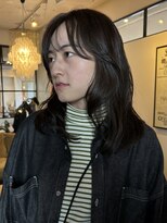 ドロップ(drop)&nbsp;たっぷり感あるこなれミディ　マロンカラー　こっくりブラウン