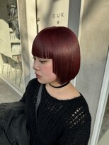 グク(GUK) ディープレッド〔沼津/トリートメント/ハイライト/ブリーチ〕