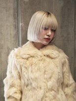 ネロ ヘアサロン 渋谷(NERO HAIR SALON) 【倉畑果歩】ホワイトブロンドボブ