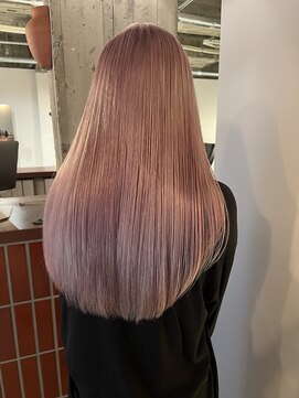 トッド(tod) ピンクカラー/ペールピンク/ブリーチカラー/ケアブリーチ/ロング