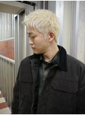 BURGメンズカットアップバングスパイキーショートスキンフェード