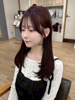 ネオリーブ クーロ(Neolive curro)&nbsp;韓国前髪顔周り×小顔レイヤー[横浜/縮毛矯正/丸型卵型逆三角形]