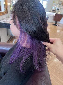 コワファースト  させぼ五番街店(COIFF1RST) パープル×インナーカラー