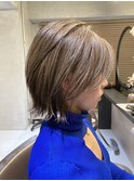 ソフトマッシュウルフ×白髪ぼかし