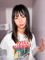 アンドコー(Andco)&nbsp;【Andco】シースルーバング×ナチュラルストレートミディ