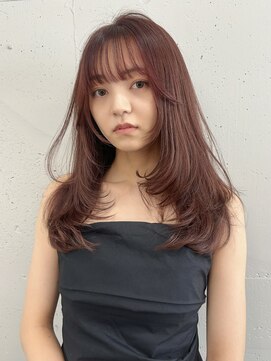 シーク 天神(SEEK) ピンクブラウン/ピンクベージュ/レイヤー/レイヤーカット