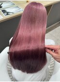 桑名ロングレイヤーカットハッシュカット透明感カラー重めロング