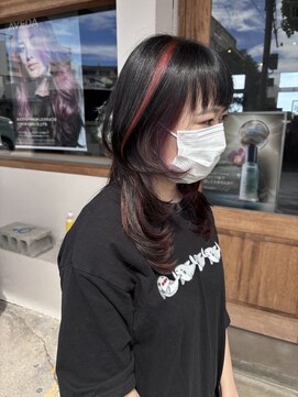 アンアンアヴェダ 沖縄ライカム店(anan aveda) パープル&ピンクレッド