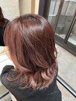 ブレンド 渋谷(BLend)&nbsp;ハイライトミディアムヘア暗めカラーオリーブグレー