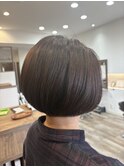 小顔丸みショート