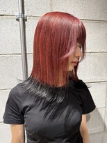 ノル 栄矢場町(nol)&nbsp;レッド×ブラックエンド(エンドカラー/レッドカラー/裾カラー)