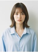 忙しい30代に人気！越谷の時短ミディアム×ヘーゼルグレージュ