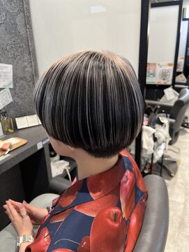 デザインカラー白髪ぼかし