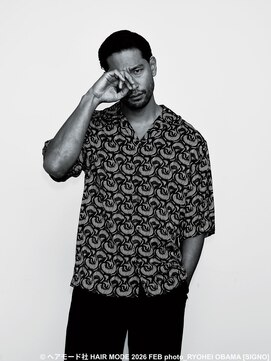 メリケンバーバーショップ トーキョー(MERICAN BARBERSHOP TYO) メンズカットアップバングサイドパートスキンフェード