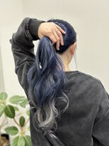 タブーオー(TABOO.O)&nbsp;ネイビーブルー×シルバーグラデーション