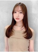 グレーブラウン似合わせカット/レイヤーカット/川崎