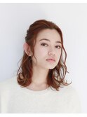 【studio ett】ハーフアップくるりんぱスタイル