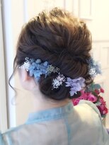 ヘアーデザイン ヴィフ(HAIR DESIGN vif) お客様スタイル☆お花の波ウエーブアレンジ