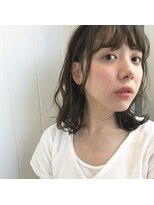 ルーイ(LOUIE)&nbsp;ナチュラルパーマ＋ダークグレージュ