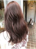 20代30代40代50代ナチュラル小顔カットくすみピンク切りっぱなし