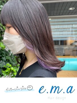 エマヘアデザイン(e.m.a Hair design) インナーパープル