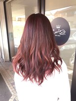 ヘアーサロン カヴィエ(hair salon covie) ハイライト ロング ピンクカラー