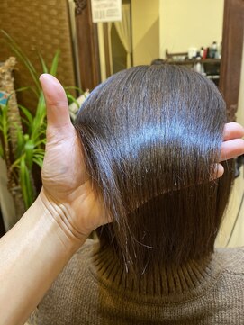 ヘアーリゾート トリップ(Hair Resort Trip) 大人かわいいミディアムレイヤーボブ☆酸性縮毛矯正/ひし形