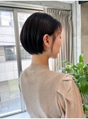 ショートバブ　似合わせカット