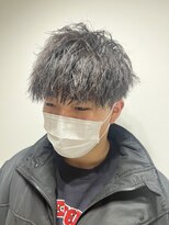 ニアウ 太田店(Niau) メンズマッシュツイストスパイラルパーマ波巻きパーマアイブロウ
