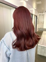 ゲーム 原宿店(GAME)&nbsp;ダブルカラーレッドカラージュケアブリーチハイトーン髪質改善