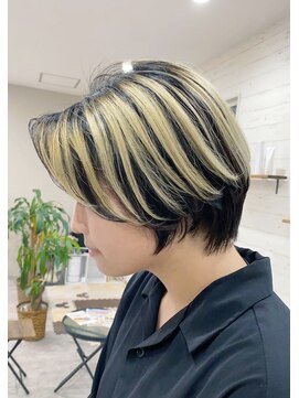 アッドヘアー(Add hair) 逆インナーカラー/小顔ショート/ウルフ/くびレイヤー