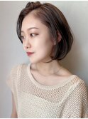 大人可愛い20代30代40代丸みとくびれショートボブ◎