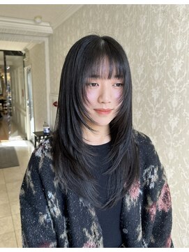 ヘアスタジオ アルス 御池店(hair Studio A.R.S) ロングウルフレイヤーウルフカットレイヤーカット黒髪