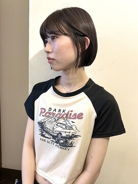 ロチカバイドールヘアー 心斎橋(Rotika by Doll hair) ぷつっとBOB×透明感オリーブ