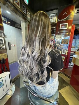 グリッツ (GLITZ) シルバーラベンダーバレイヤージュカラー