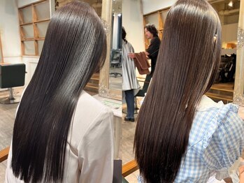 ラファンジュ ヘアー(Rohange hair)の写真/[名駅★3分]プチプラだけど高技術☆ダメージレス酸性ストレート/プラチナ縮毛矯正/アマトラTrもお手頃に!