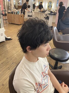 コワファースト 別府 黒髪ニュアンスパーマ