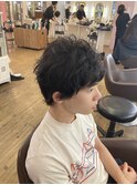 黒髪ニュアンスパーマ
