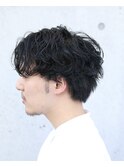 流行スパイラルパーマツーブロック【東所沢】